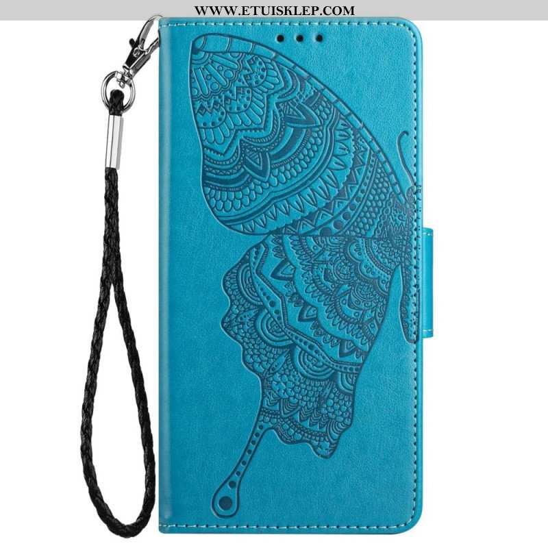 Etui Folio do Samsung Galaxy S23 5G Dwukolorowy Barokowy Motyl